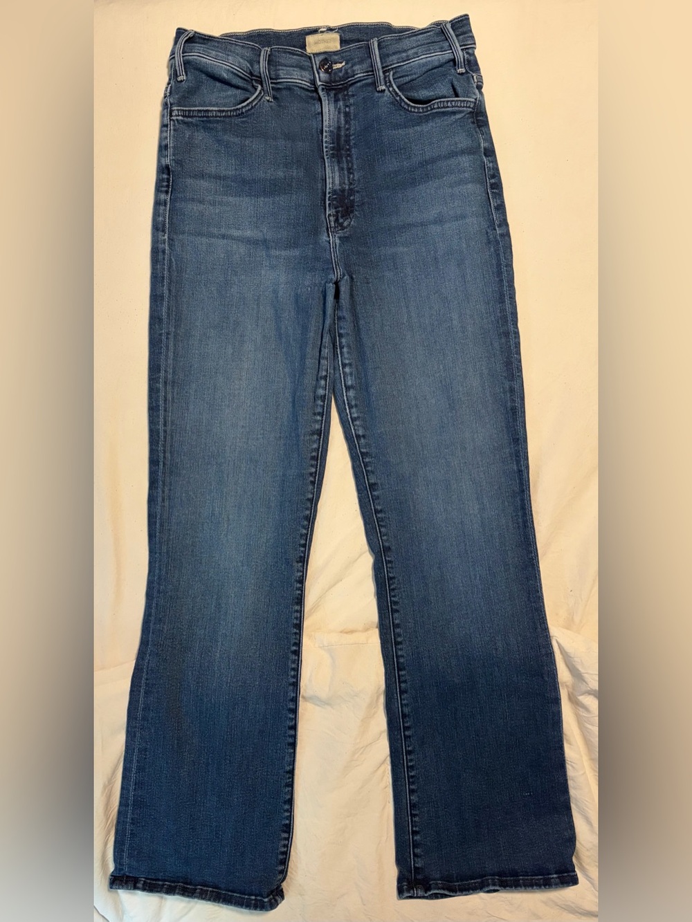 MOTHER The Hustler Ankle Flare Jeans Heirloom Dark Wash Size 30